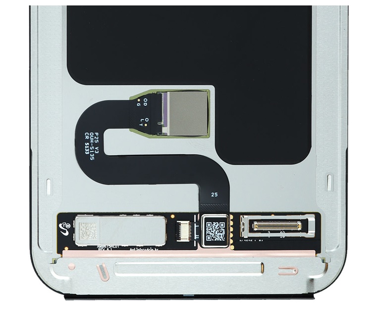 Attach the new display connector to the motherboard.